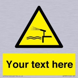 Custom warning water cannon